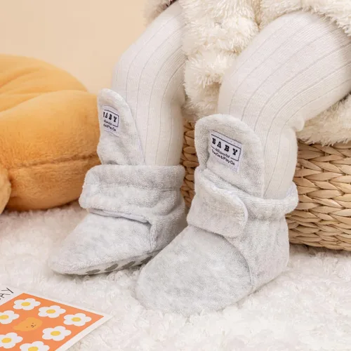 Miniatura 86 de Sawimlgy - Botines de algodón antideslizantes para recién nacido, con agarre, para cuna o para el invierno