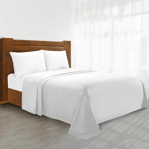 Miniatura 19 de Sábana plana de lujo en Amazon Elegant Comfort sin arrugas de 1500 hilos de calidad de hotel Premier, tamaño King, color marrón chocolate