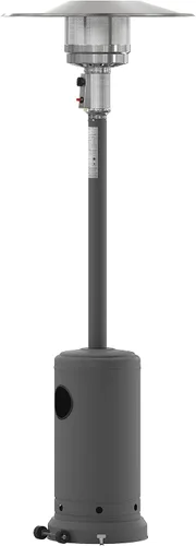 Miniatura 14 de Flash Furniture Sol Patio - Calentador de propano de acero inoxidable negro de 40,000 BTU con ruedas para uso comercial y residencial, 7.5 pies