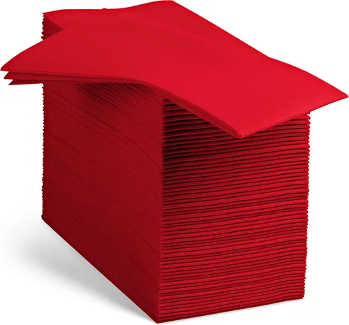Miniatura 14 de 100 servilletas de papel de color beige con tacto de lino, suaves y absorbentes, para cocina, fiesta, boda, baño o cualquier ocasión (paquete de 100)