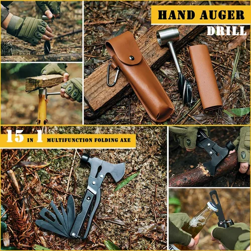 Miniatura 6 de Kit de primeros auxilios de supervivencia, 99 piezas, equipo de supervivencia profesional, mochila grande de senderismo con equipo de emergencia