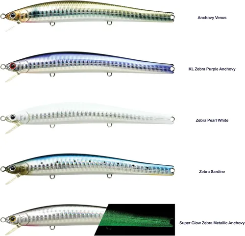 Miniatura 6 de LUCKY CRAFT FlashMinnow 125 YAWARA, señuelos de pesca de agua salada, accesorios y equipo de pesca de surf Jerkbait, señuelos de pesca de fletán