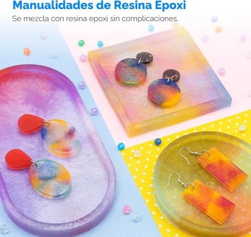 Miniatura 3 de Rolio Pigmento de color nacarado en polvo de mica, juego de arte para resina epoxi, para fabricación de jabón, esmalte de uñas, juego de brillo