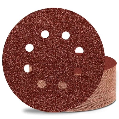 100 discos de lija de grano 100 de 5 pulgadas, papel de lija de gancho y bucle para lijadora orbital aleatoria