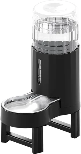 Miniatura 25 de CZPET Dispensador automático de agua de 7L para perros y gatos con cuenco de acero inoxidable, dispensador de agua por gravedad, 100% libre de BPA