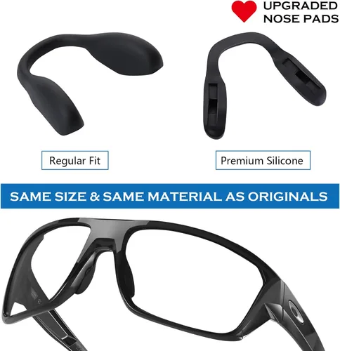 Miniatura 2 de Almohadillas de nariz de repuesto de silicona para gafas de sol Oakley Split Shot OO9416 Split Time OO4129 Targetline OO9397 Crossrange Patch R XL
