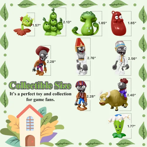 Miniatura 2 de Genqiang Juego de figuras de acción, 10 piezas de minifiguras, serie de juegos sorpresa, juguetes de PVC para niños y fanáticos, ideal