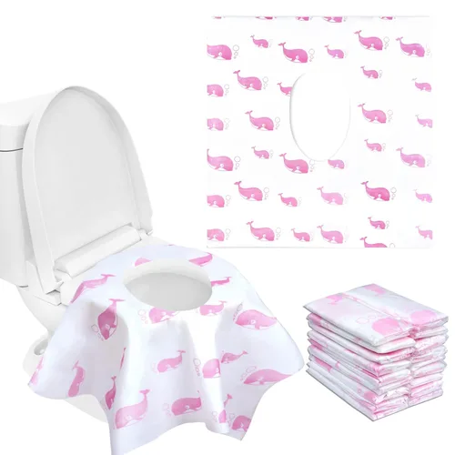 Miniatura 9 de Paquete de 20 fundas desechables para asiento de inodoro, fundas desechables extra grandes para adultos, forros de entrenamiento para ir al baño