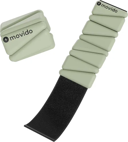 Movido - Pesas ajustables para muñeca y tobillo | 1 libra cada una (2 por juego) | Pesos ajustables para entrenamiento para mujeres y hombres |
