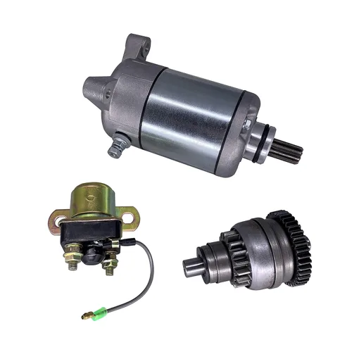 Motor de arranque y accionamiento Bendix y relé para Polaris Sportsman 500 325 1996-2002/Scrambler 500 1997-2002/Magnum 325 425 500 1995-2002/Trail
