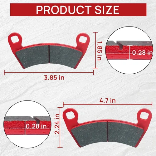 Miniatura 5 de Pastillas de freno mejoradas delanteras y traseras compatibles con Polaris Ranger XP 1000 2018-2023 General 1000 EPS 2016-2023 Ranger Crew XP 1000