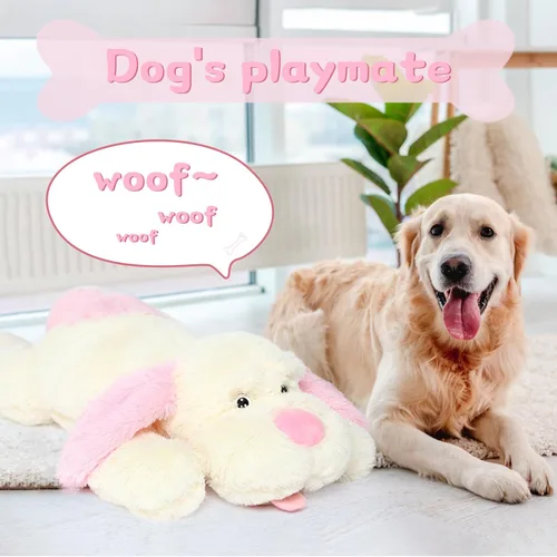 Miniatura 6 de MorisMos Animales de Peluche de Perro Gigante, Perro de Peluche Grande de 31 pulgadas, Almohada Suave de Cachorro Grande de Peluche, Regalos