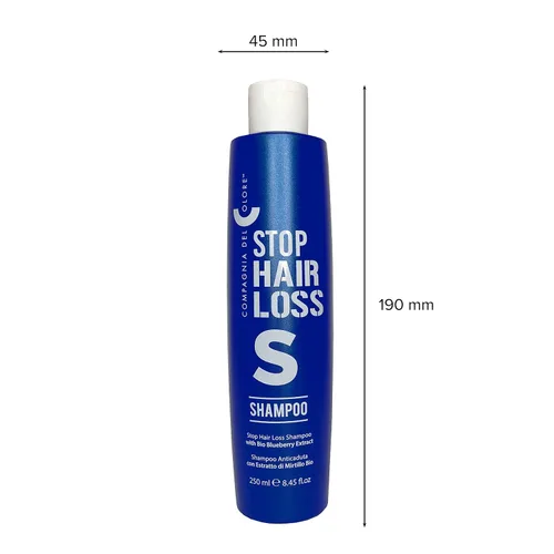 Miniatura 3 de Compagnia Del Colore Champú Stop Loss con extracto de arándano bio - Brillo de labios estrellados gratis 0.3 fl oz (8.5 fl oz/8.45oz)