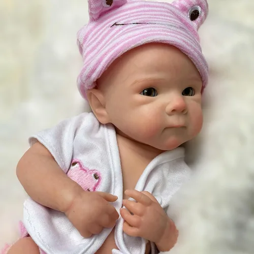 Miniatura 4 de Gileutay Muñeca de silicona de cuerpo completo de 12 pulgadas, muñecas de bebé recién nacidas realistas que parecen bebés de la vida real