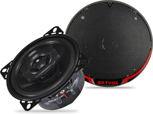 BATVOX CS401 150 vatios 4 pulgadas, 2 vías, 4 ohmios de impedancia y tweeter piezoeléctrico para altavoces coaxiales de audio premium para