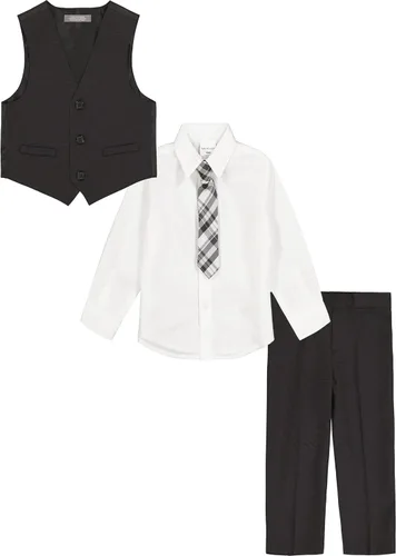 Miniatura 2 de Van Heusen Conjunto formal de 4 piezas para bebé, chaleco, pantalones, camisa de vestir con cuello y corbata