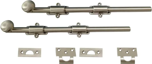 Miniatura 20 de QCAA Perno de puerta holandés de latón macizo, 36 ", latón pulido lacado, 1 paquete, hecho en Taiwán 35.8 in - Latón pulido lacado