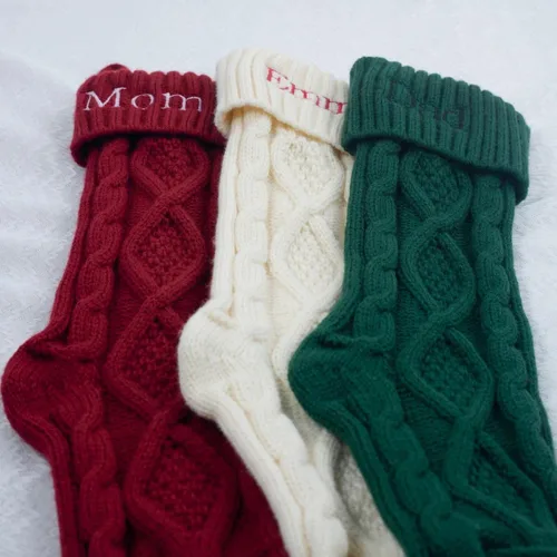 Miniatura 5 de Custom Christmas Stocking Personalized Name- Customized Stockings for Christmas Stocking with Name Personalized Christmas Stockings White Stockings