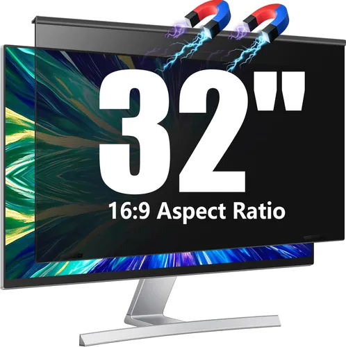 Miniatura 13 de Filtro magnético de pantalla de privacidad para computadora de 22 pulgadas para monitor de pantalla ancha 16:10, 22 pulgadas para colgar extraíble