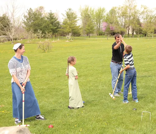 Miniatura 8 de Juego de Croquet de madera de arce de lujo, 6 jugadores