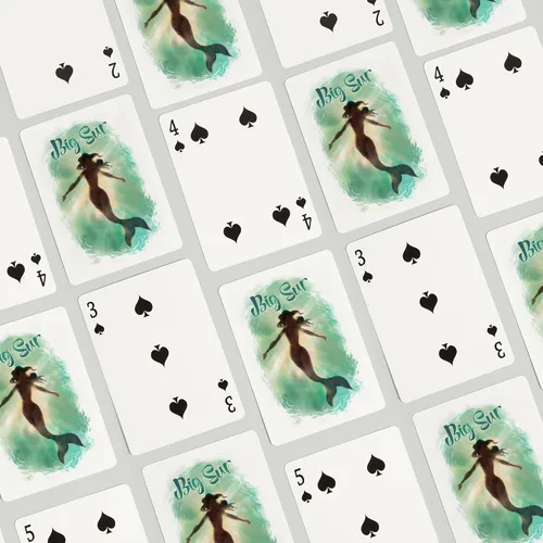 Miniatura 4 de Lantern Press Big Sur, California, Mermaid Underwater, 52 Playing Cards for Adults, Poker Size Card Deck