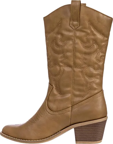 Miniatura 4 de Charles Albert - Botas estilo vaquero para mujer, botas con detalles bordados