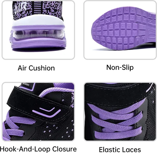 Miniatura 3 de PERSOUL Air Shoes - Zapatillas para niños y niñas, deportivas, para atletismo, gimnasio, correr