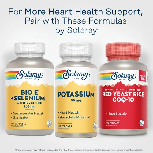 Miniatura 7 de Solaray Potasio 99 mg - Fórmula de equilibrio de electrolitos - Suplemento de potasio para electrolitos, apoyo vascular y de salud cardíaca