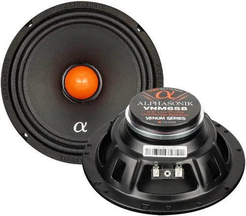 Miniatura 10 de Alphasonik 1 par de tweeter de aluminio VST100 VENUM PRO Series Billet para audio de coche 200 vatios máx. 50 vatios RMS imán de neodimio, marco