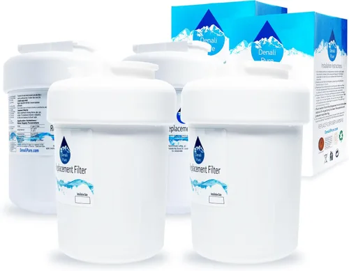 Paquete de 4 filtros de agua de repuesto para refrigerador General Electric GSS25WGTMBB, compatible con cartucho de filtro de agua de refrigerador