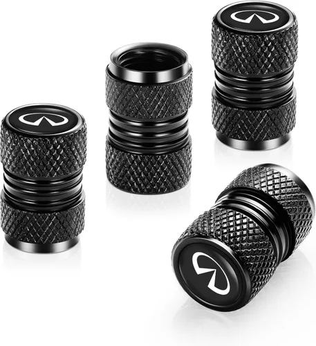 4 piezas de metal para llantas de automóvil, para Infiniti Q50 FX35 FX37 F50 QX70 QX60 EX35, tapa de válvula de neumático con logotipo, accesorios
