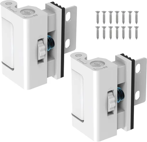 Miniatura 11 de Cerradura de refuerzo de puerta de hogar, 800 libras resistente a la fuerza de bloqueo de bloqueo de seguridad para puerta delantera, apartamento