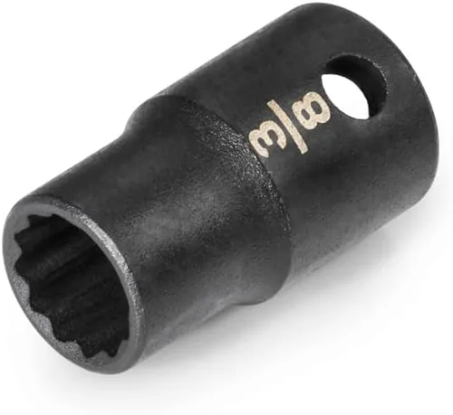 Miniatura 74 de TEKTON Accionamiento de 3/8 pulgadas x 1 pulgada Zócalo de impacto de 12 puntos poco profundo SID12225