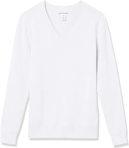 Miniatura 8 de Suéter Tienda Essentials para mujer, 100% algodón, de manga larga, con cuello en V