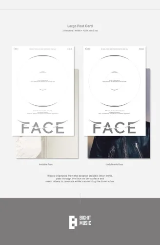 Miniatura 5 de BTS Jimin FACE 1er álbum en solitario 2 versión SET PhotoBook+4p PhotoCard+1p Postal+1p Postal grande+Seguimiento sellado
