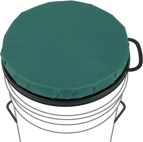 Miniatura 10 de Asiento de cubo de 5 galones, asiento giratorio de 360 grados, tapa de asiento de cubo con funda impermeable para caza de pato paloma, pesca, Rojo