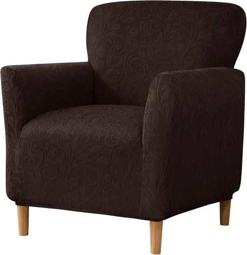 Miniatura 23 de MIFXIN Funda elástica para sillón de banquete, de terciopelo, 1 pieza, de elastano, elástico, protector de muebles, para sofá de 1 plaza con brazos