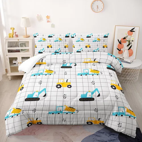 Miniatura 5 de Suncloris Lindo edredón de varios perros para niños, juego de ropa de cama Kawaii de dibujos animados para niños y niñas, juego de edredón temático