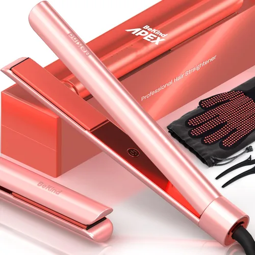 Miniatura 11 de Bekind Apex Plancha Alisadora de Cabello 2 en 1 Plancha Alisadora y Rizadora de 1" 460°F para Todos los Peinados Tecnología UltraSmooth Azul