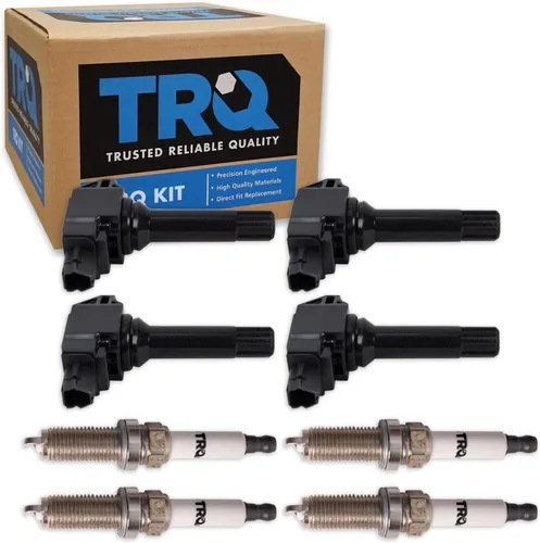 Miniatura 60 de Kit de Bobina de Encendido y Bujía TRQ 8 Piezas Bujías de Iridio Compatibles con Mercedes-Benz C250 2012-2015 y SLK250 2012-2015
