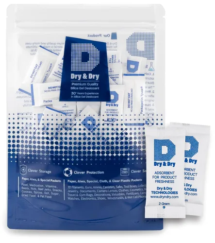 Miniatura 15 de Dry & Dry 0.02 oz [50 paquetes] Paquetes de gel de sílice seguros para alimentos y farmacéuticos desecantes - Paquetes de gel de sílice Tyvek®
