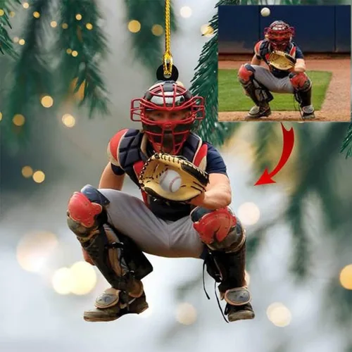 Miniatura 11 de Adorno fotográfico personalizado para árbol de Navidad 2D, adorno de Navidad personalizado con foto, regalos de Navidad para amigos familiares
