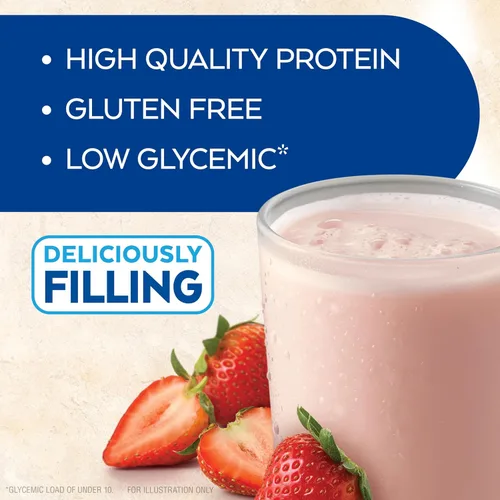Miniatura 7 de Atkins Batido de proteína con leche de vainilla y café helado, 0.55 onzas de proteína y fresa, 0.55 onzas de proteína, bajo glucémico, 0.07 oz