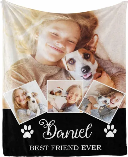 Miniatura 24 de Manta personalizada con foto de perro, mantas con imagen personalizada para amantes de los perros, manta personalizada para regalos con mis propias