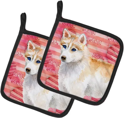 Miniatura 160 de Caroline's Treasures BB9655PTHD - Juego de soportes para ollas de cocina resistentes al calor, almohadillas calientes para horno, 7 1/2 x 7 1/2