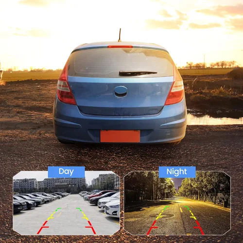 Miniatura 4 de Cámara de visión trasera para automóvil, cámara de marcha atrás HD 170° gran angular 12 LED visión nocturna, para RV, camiones, remolque, SUV