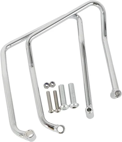 Miniatura 2 de TCT-MOTORPARTS Soportes de Bolsa de Sillín para Harley Sportster Custom Roadster Low 2004-2016 XL883 XL1200 15 14 13 06 07 08 13 Cromo Cromado