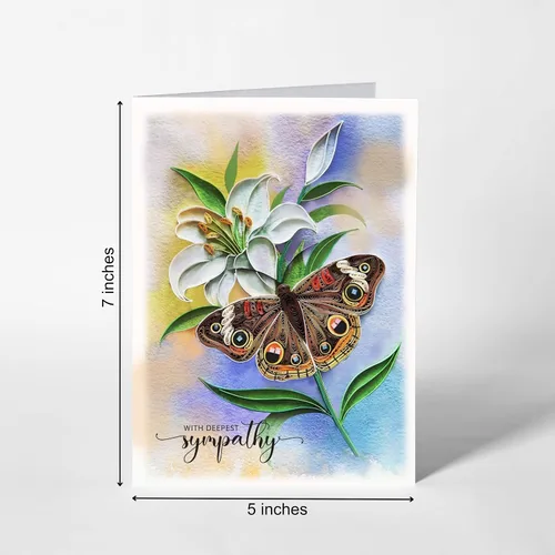 Miniatura 5 de Tarjeta de simpatía bufterly, simpatía animal, pensando en ti para todas las ocasiones, tarjeta de pluma de animales para él, ella, amiga (Buffterly)