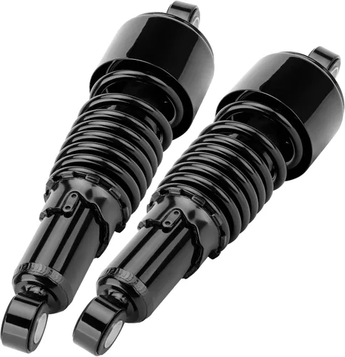 Miniatura 5 de Amortiguadores traseros para motocicleta de 10.5 pulgadas/10.512 in, kit de suspensión trasera negra, repuesto para Harley Sportster Iron XL 883