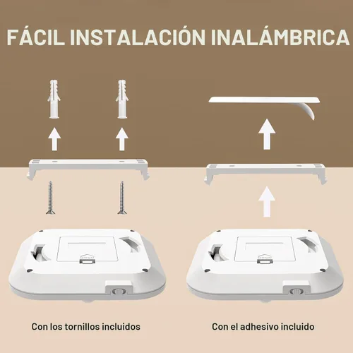 Miniatura 6 de Luz de Techo con Sensor de Movimiento a Batería, 180LM 6000K Luces de Armario a Batería con Sensor de Movimiento, Luz de Techo Inalámbrica de 48LED